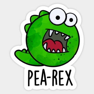 Pea Rex Funny Dinosaur Veggie TRex Pun Sticker